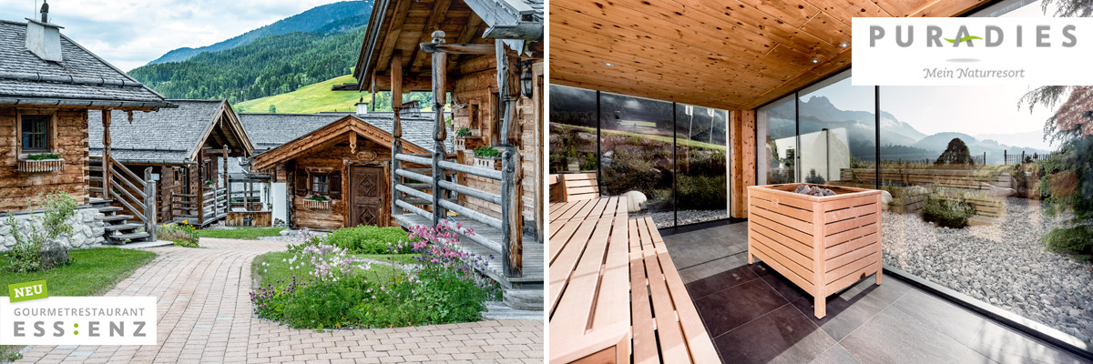 PURADIES - Hotel & Chalets | Aktivurlaub Naturresort Leogang